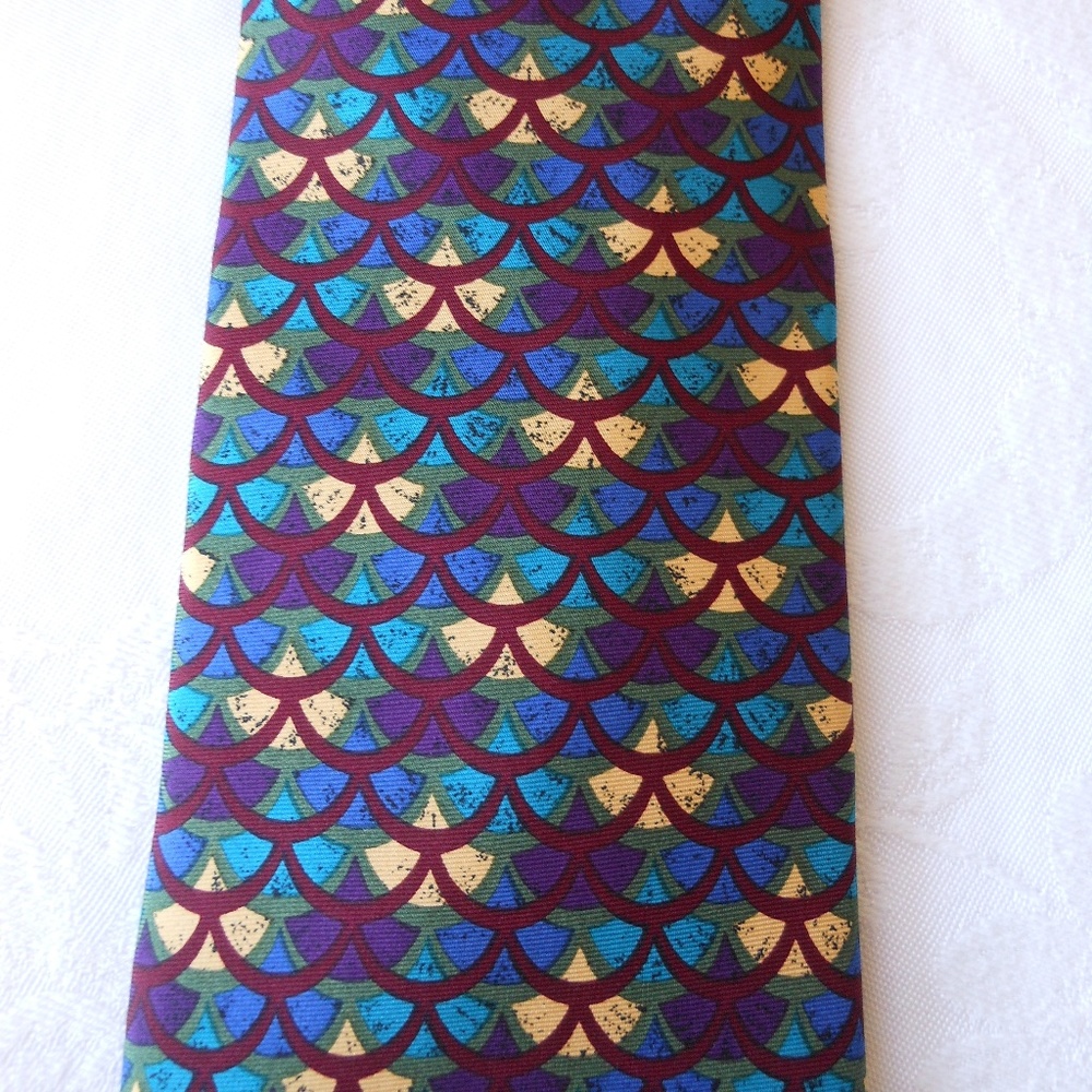 Botany 500 Men's Ginkgo Leaf Design Tie